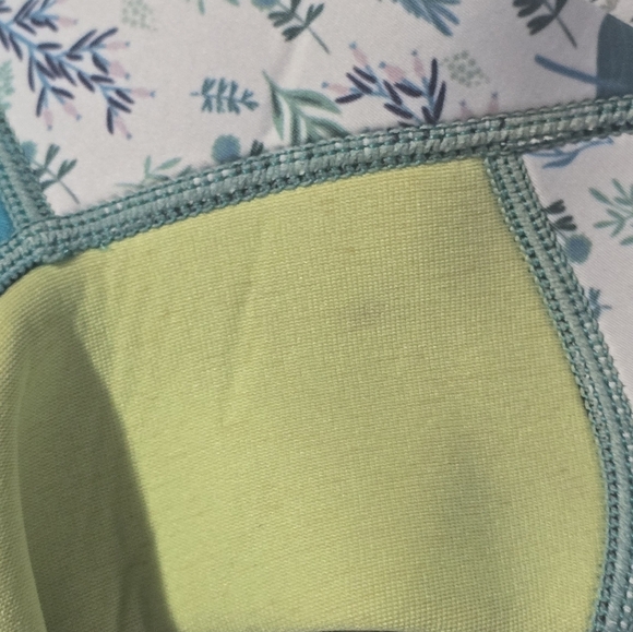 Kids Swim Wetsuit in Teal and Lime Green X Manta Long Sleeve Diving Swimsuit - Picture 5 of 9